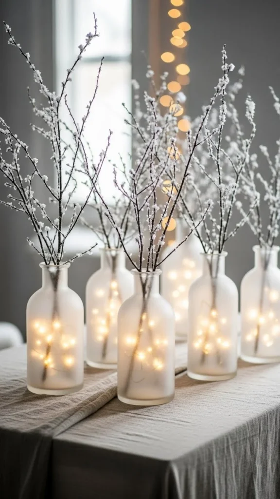 Frosted Glass Centerpiece