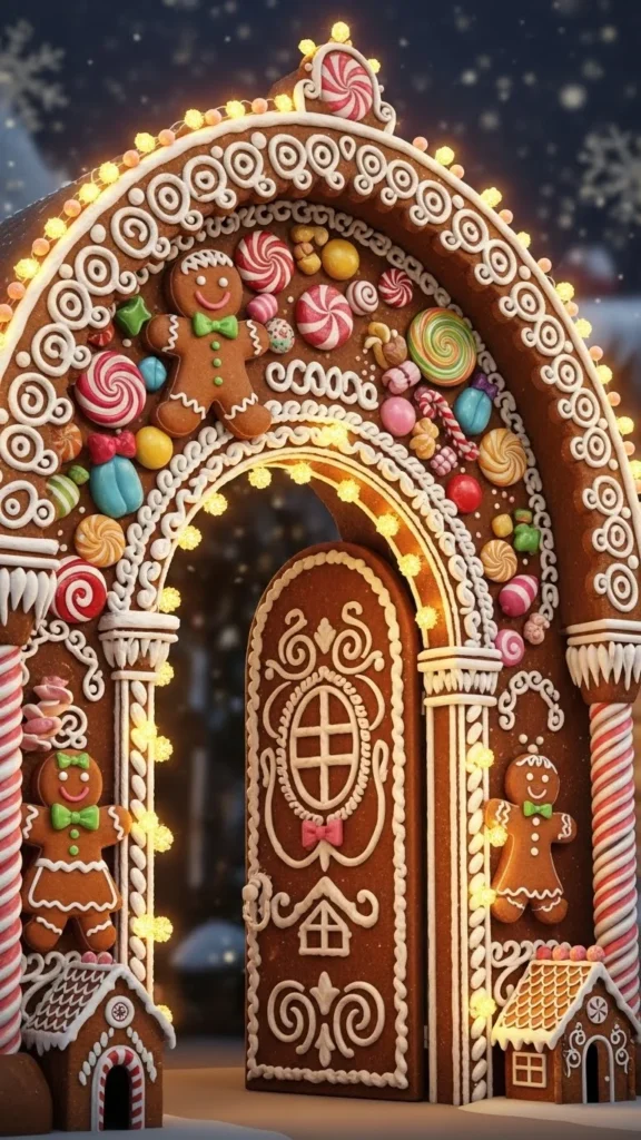Gingerbread-Themed Arch