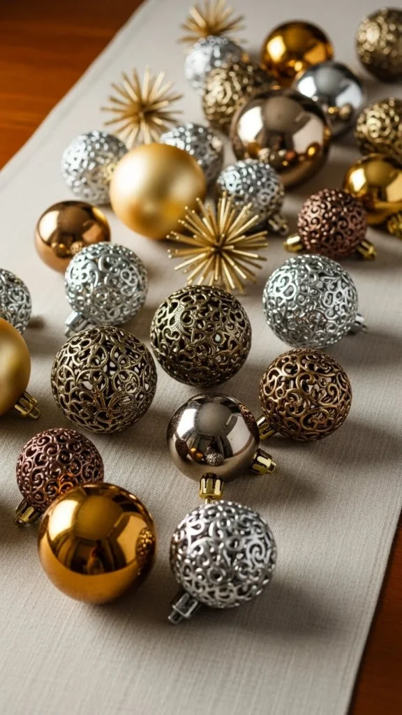 Metallic Ornament Runner