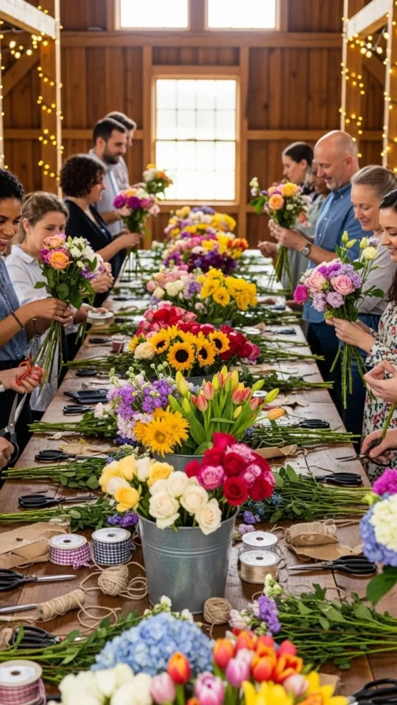 DIY Flower Arrangement Bar