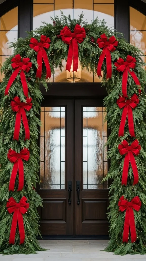 Red Bow Statement Arch
