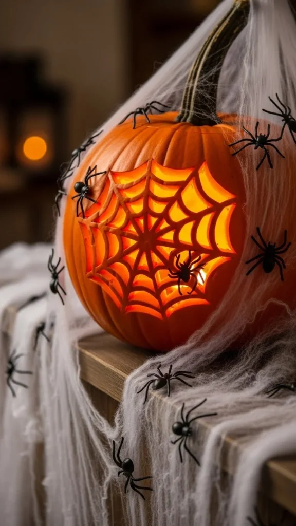 Spider Web Pumpkin