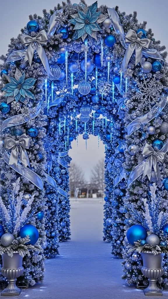 Blue and Silver Ice Arch