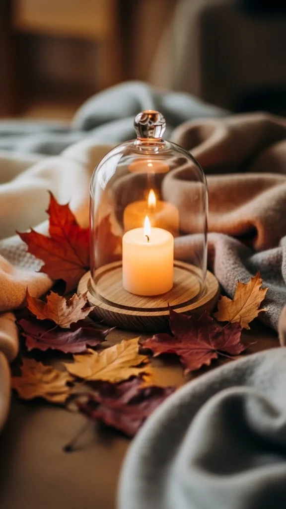 Glass Cloche Candle Display