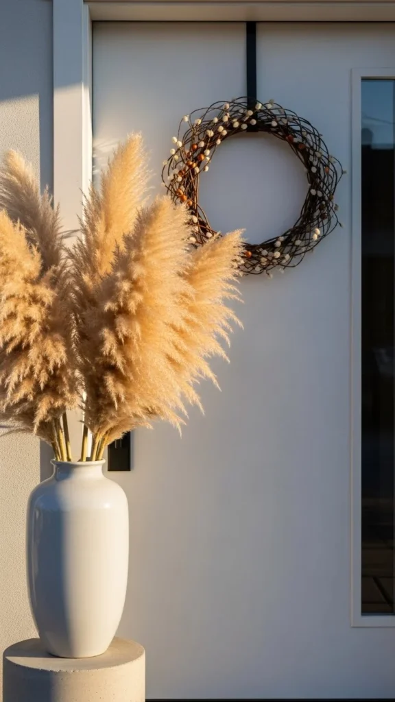 Neutral Pampas Grass Arrangement