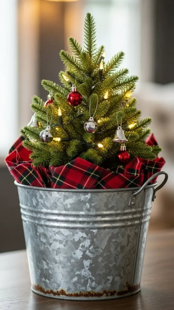 Galvanized Bucket Tree