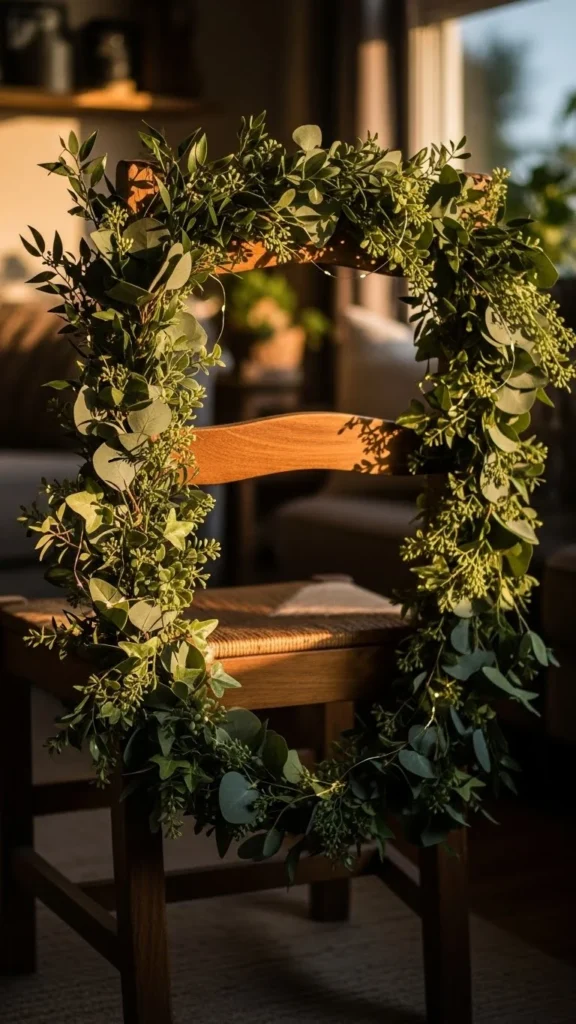 Garland-Tied Chair Frames