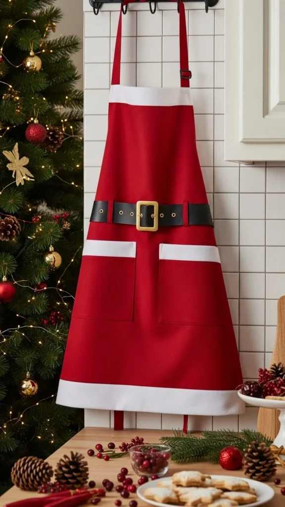 Santa Apron for the Kitchen