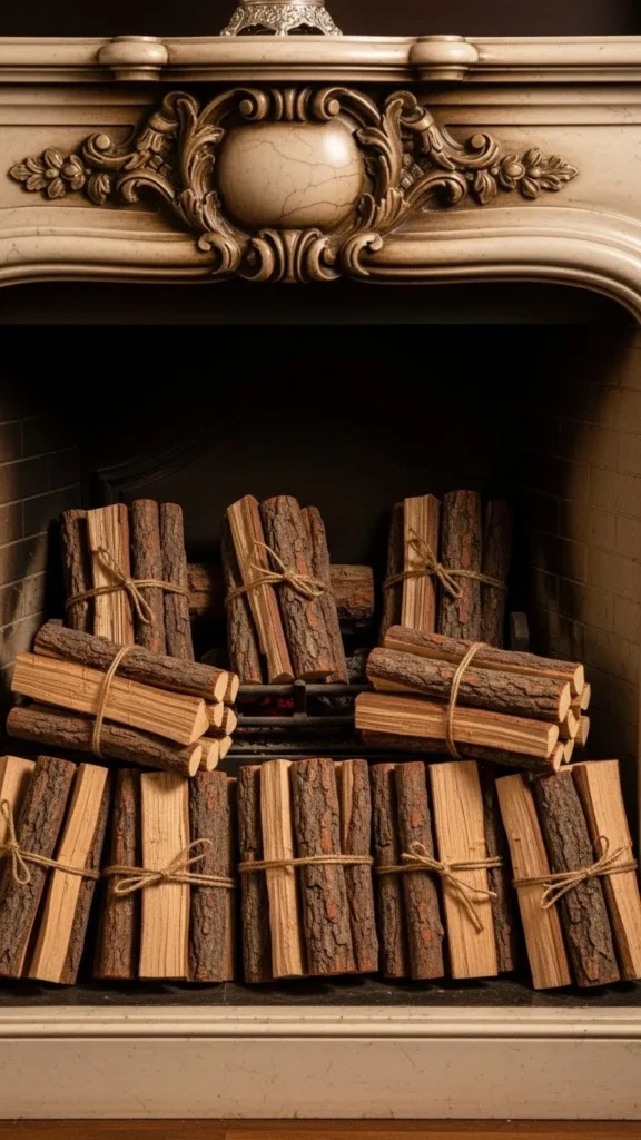  Faux Firewood Bundle Decor