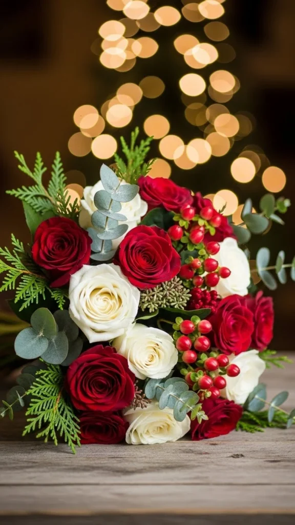 Garden-Style Loose Christmas Bouquet