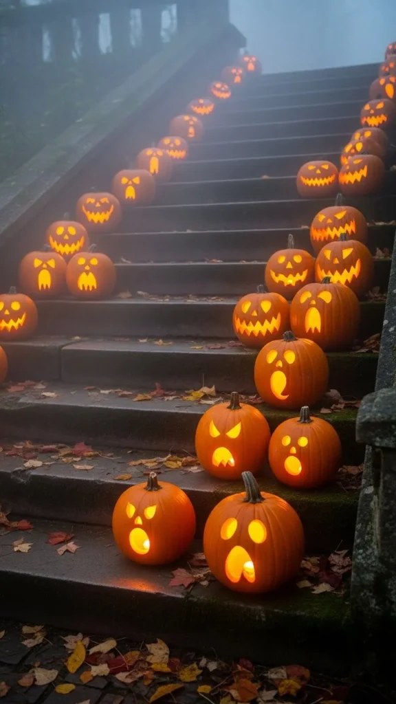 Ghostly Faces Pumpkin