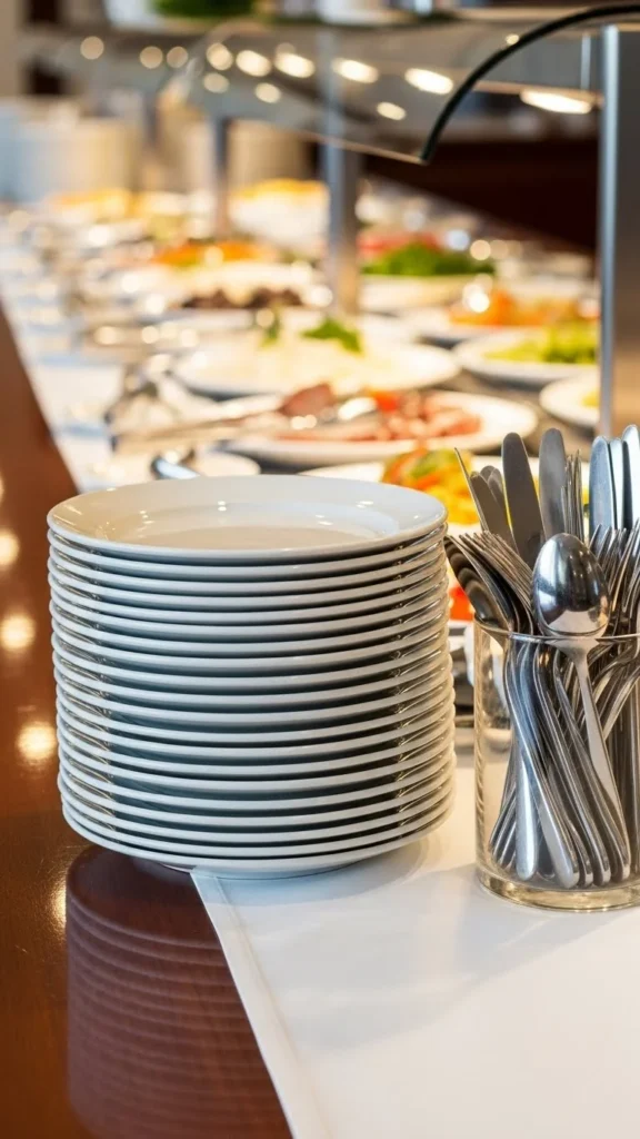 Keep Plates and Cutlery at the Start