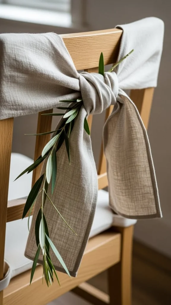 Linen Fabric Chair Ties