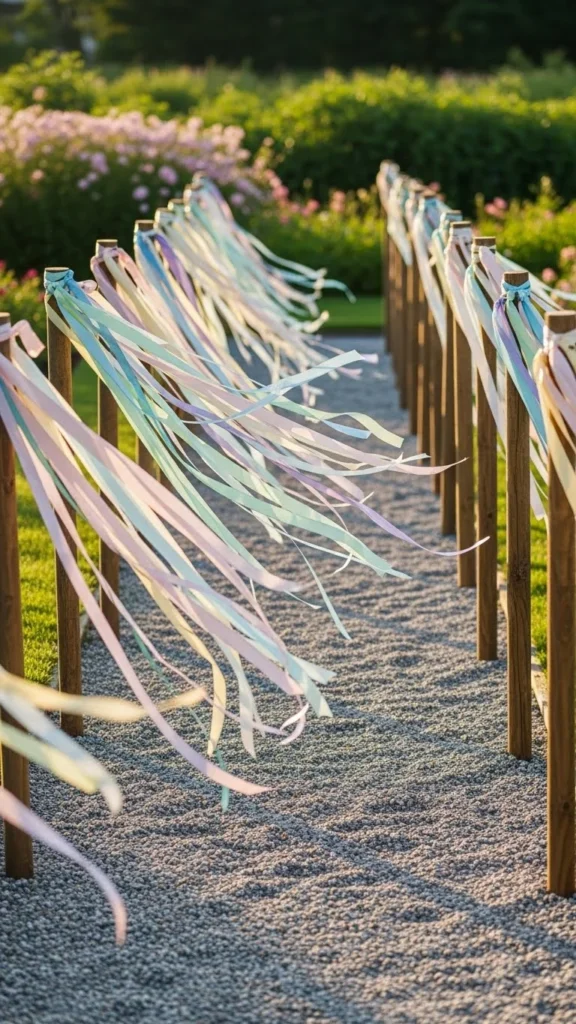 Ribbon-Wrapped Stakes