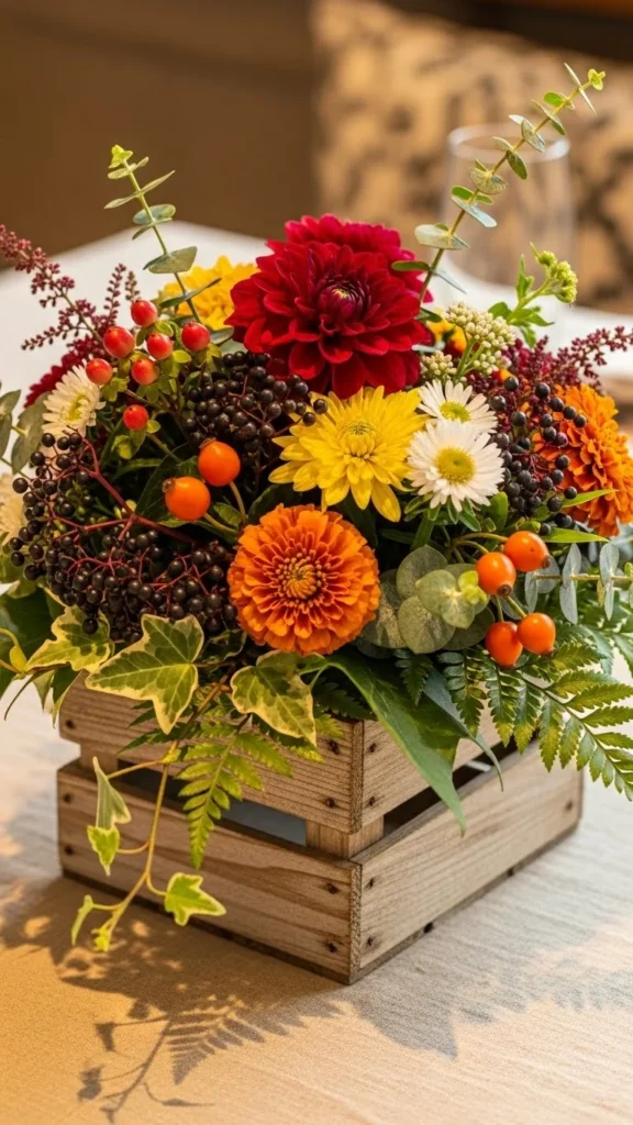 Wooden Crate Florals