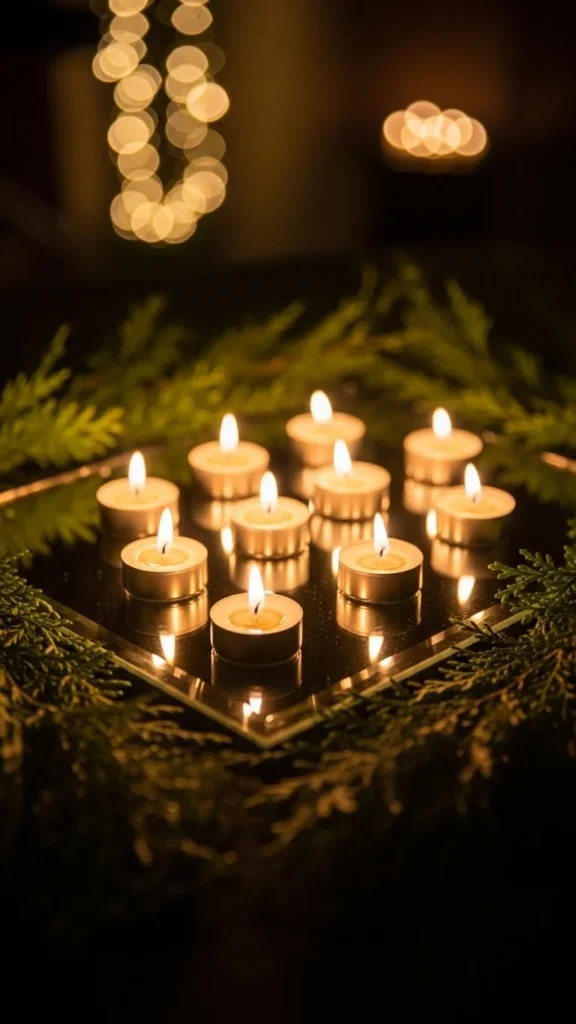 Candle & Mirror Tile Illumination