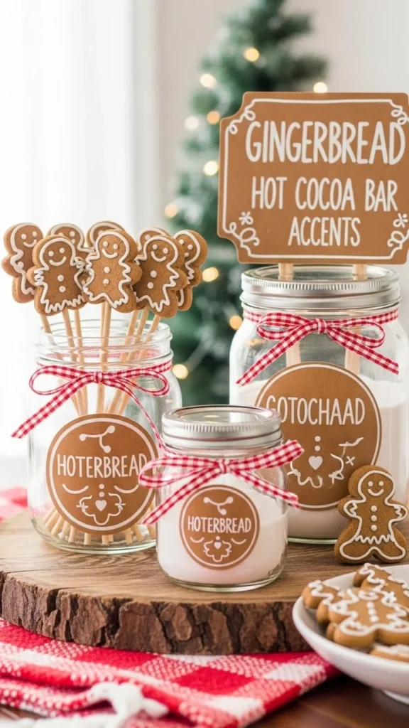 Gingerbread Hot Cocoa Bar Accents