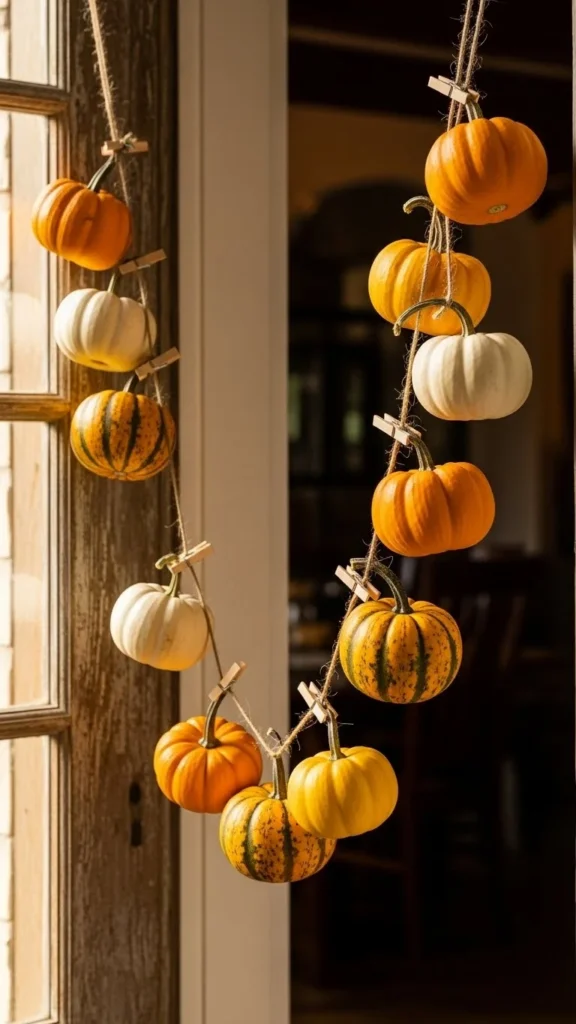 Mini Pumpkin Garland