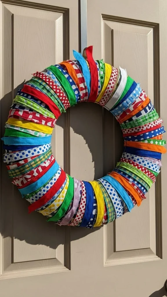 Ribbon Scrap Wreath