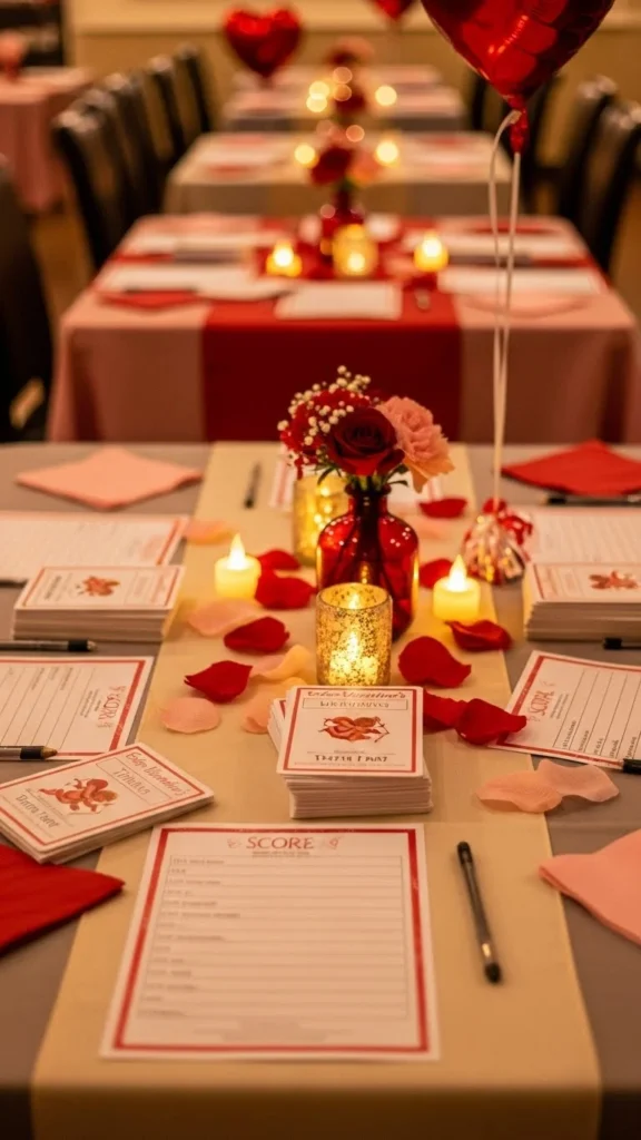 Valentine Trivia Tables