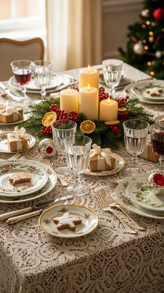 Vintage Holiday Setting
