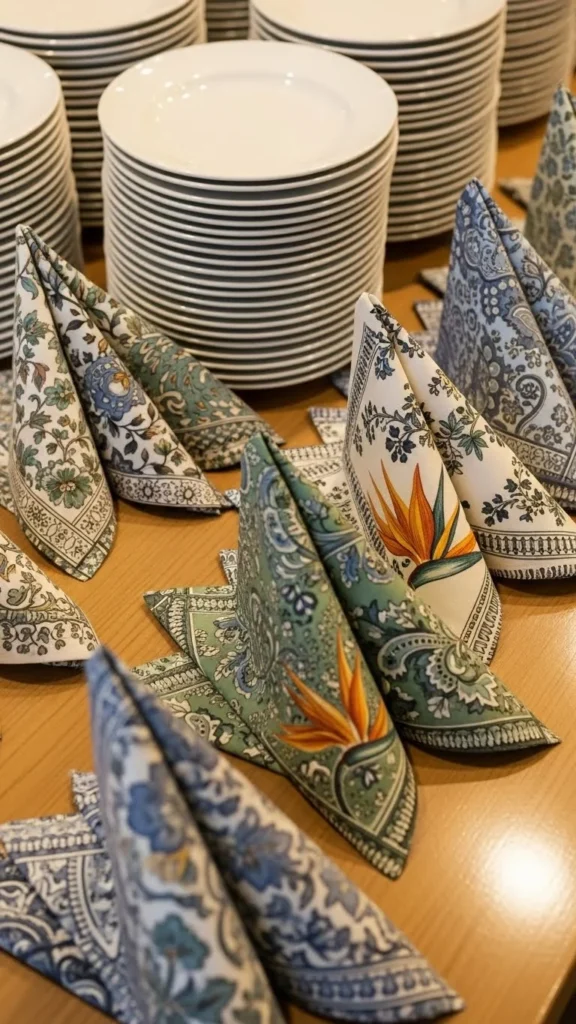 Add Patterned Napkins for Style