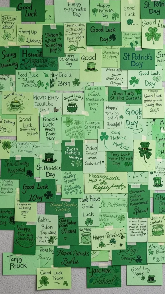 Community Wall of Lucky Notes