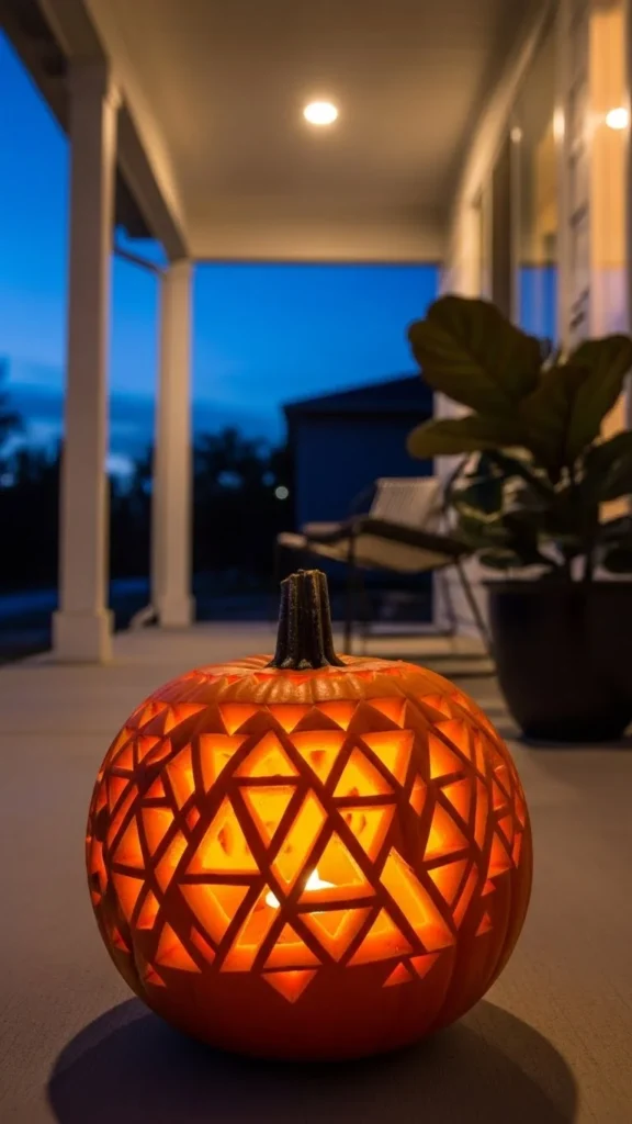 Geometric Cut Pumpkin