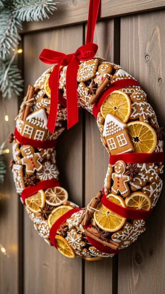 Gingerbread-Shaped Wreath