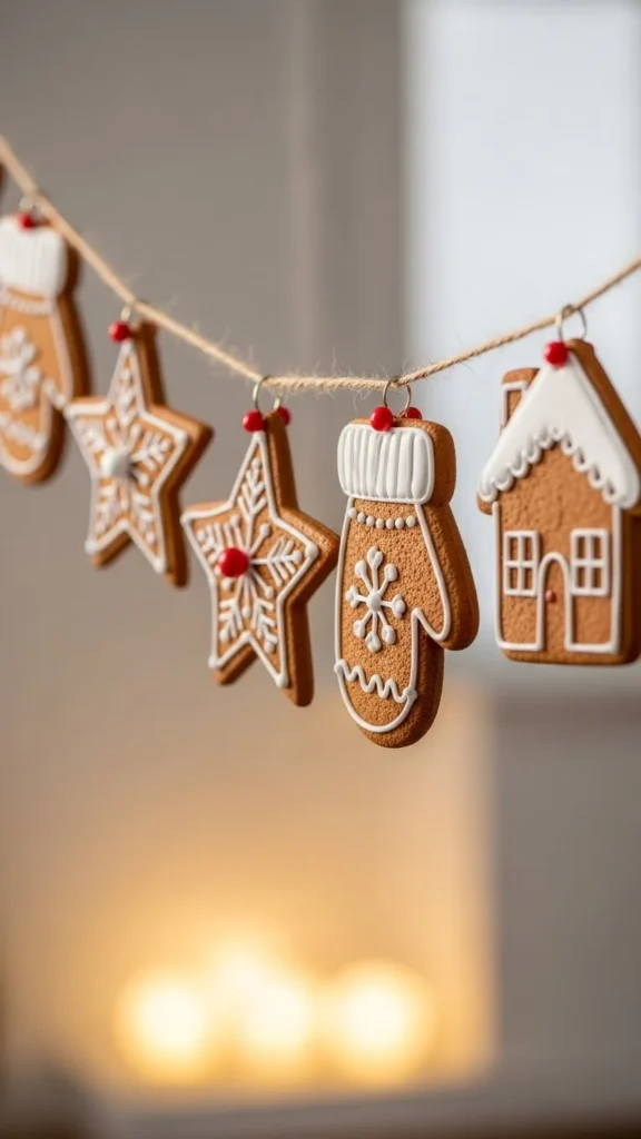 Hanging Gingerbread Shapes (Faux)