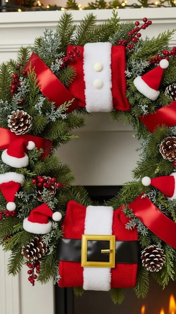 Santa Suit Wreath