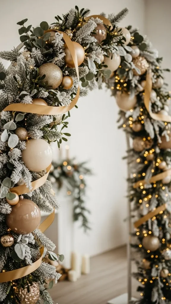 Soft Neutral Champagne-Toned Arch