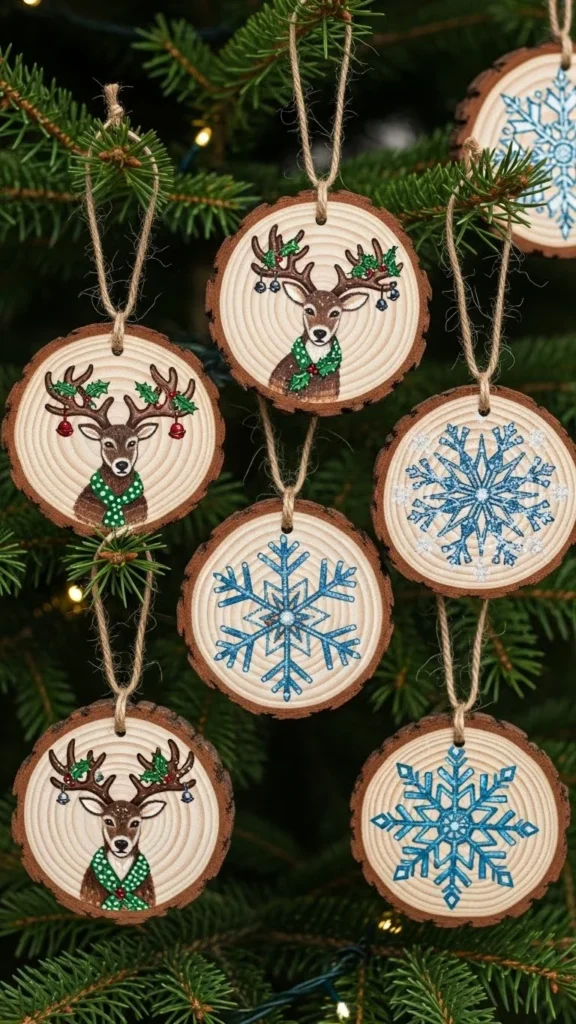 Wooden Slice Ornaments