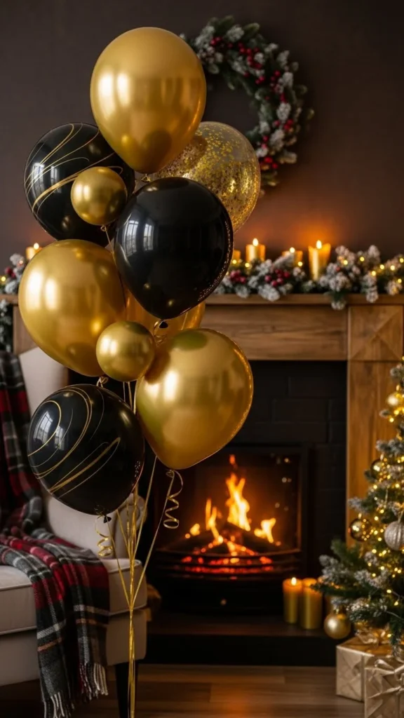 Black-and-Gold Glam Garland