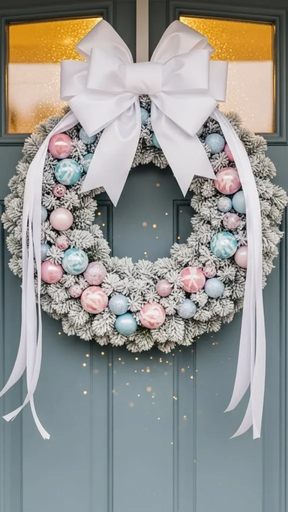 Frosted Ornament Wreath