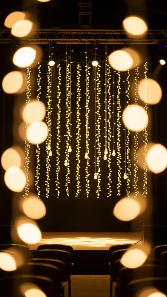 Glowing Light Curtain Backdrop