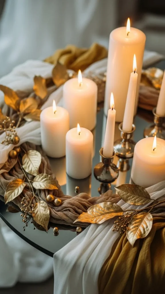 Mirror Tray Candle Display