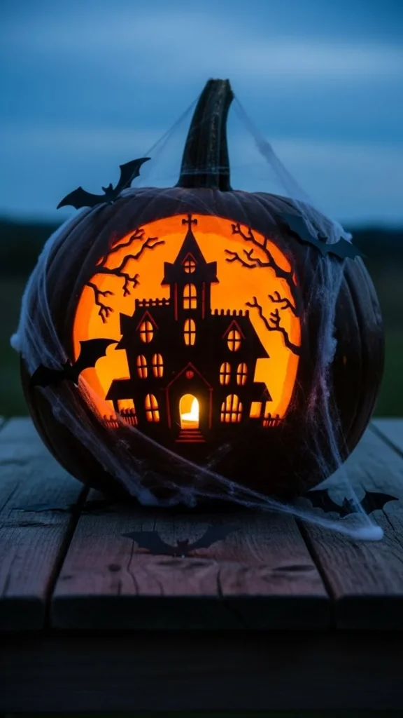 Haunted House Silhouette