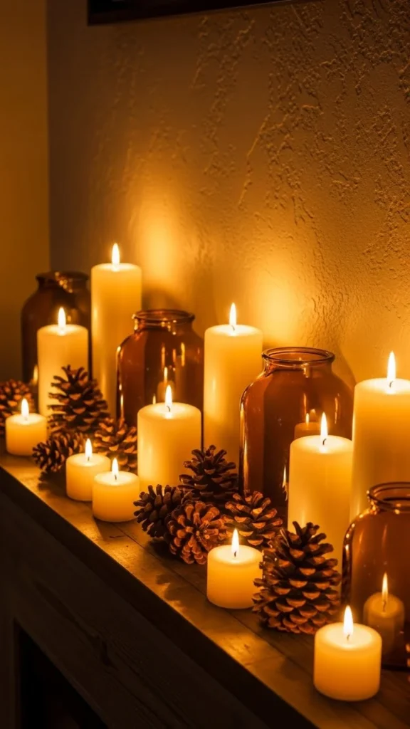 Warm Candlelight Arrangement