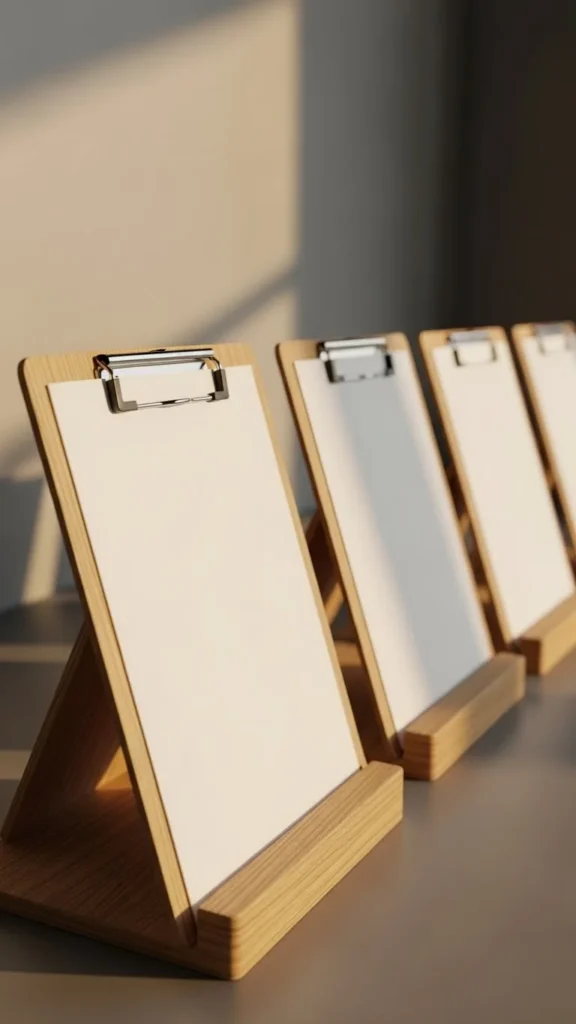 Clip-Board Message Stands