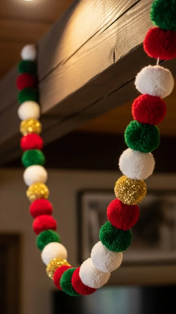 Hanging Pom-Pom Garlands
