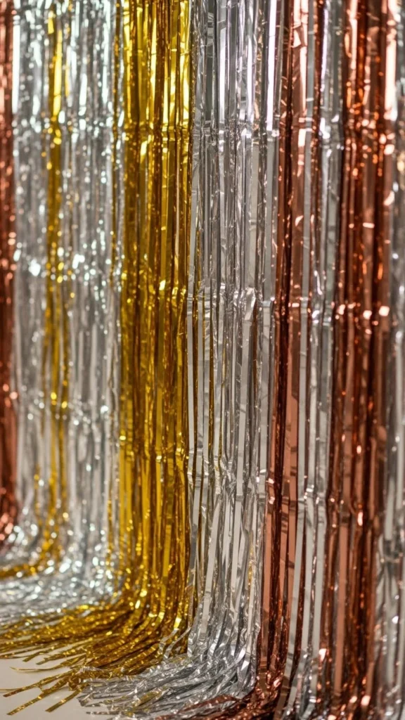 Metallic Streamer Wall