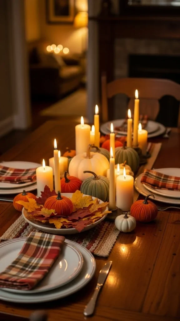 Candlelit Dining Table