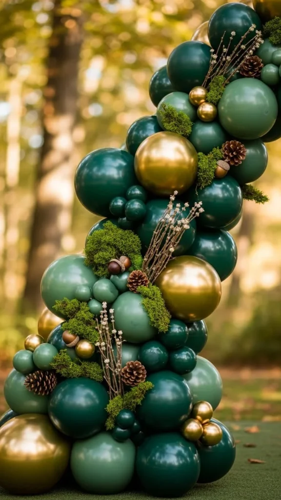 Green-and-Gold Woodland Garland