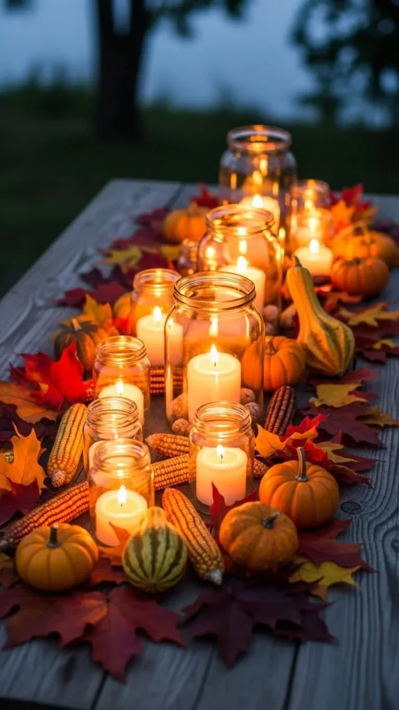 Harvest Candle Display