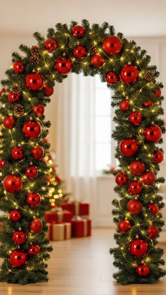 Red and Green Tradition Arch