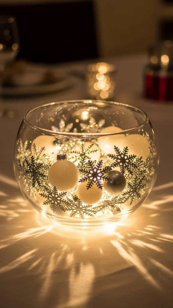 Sparkling Snowflake Bowl