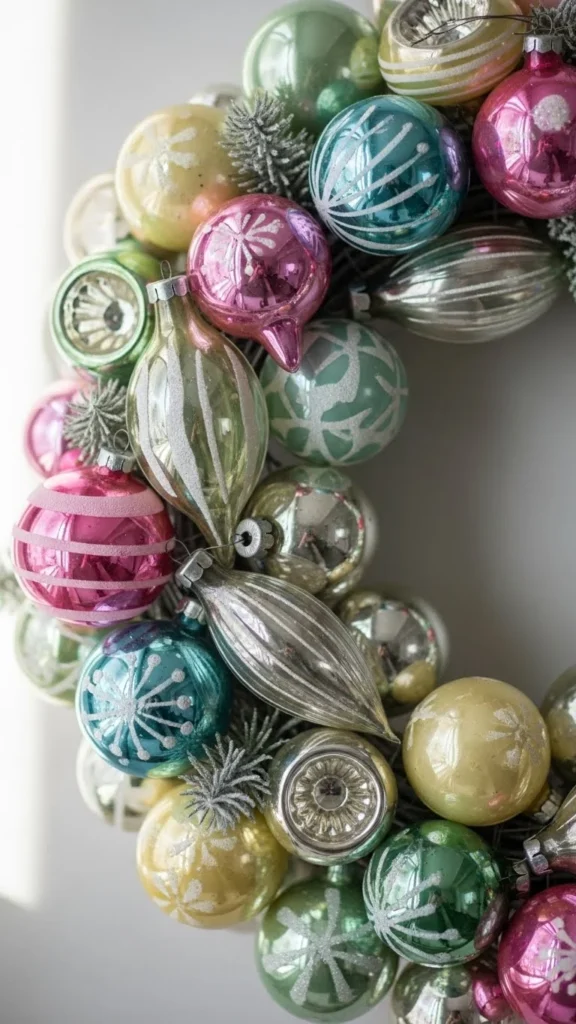 Vintage Ornament Mix Wreath