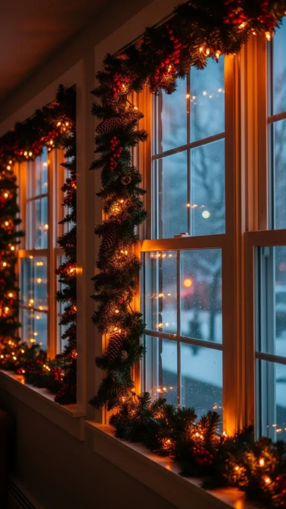 Window Garland with Lights