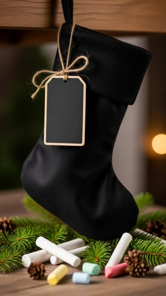 DIY Chalkboard Stocking